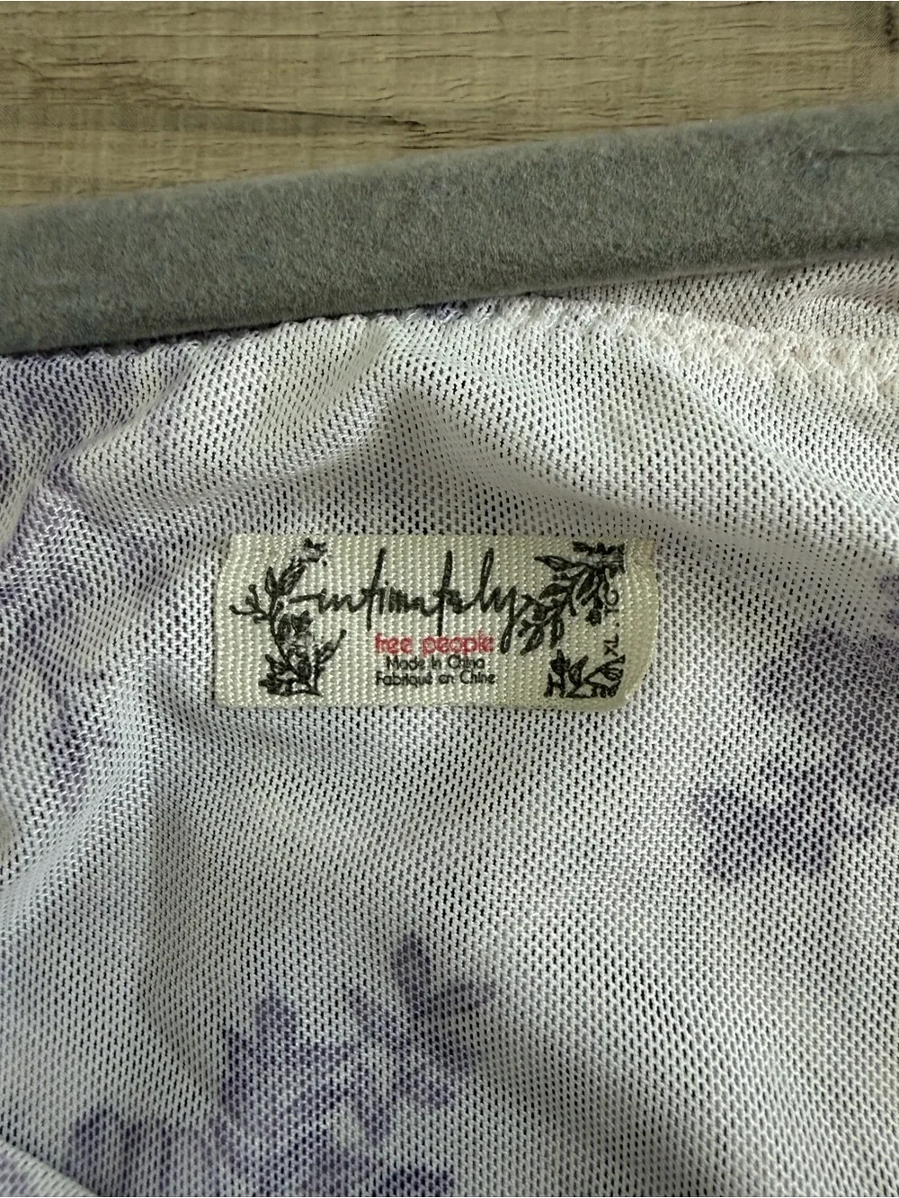 Free People Intimately Night Rhythm Sleeveless Corset Bodysuit Purple Ivory XL